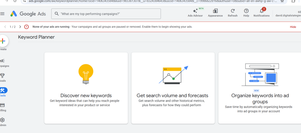 Google Ads Keyword Planner