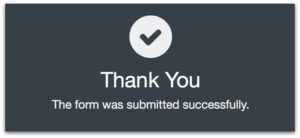 Thank You Submission Form